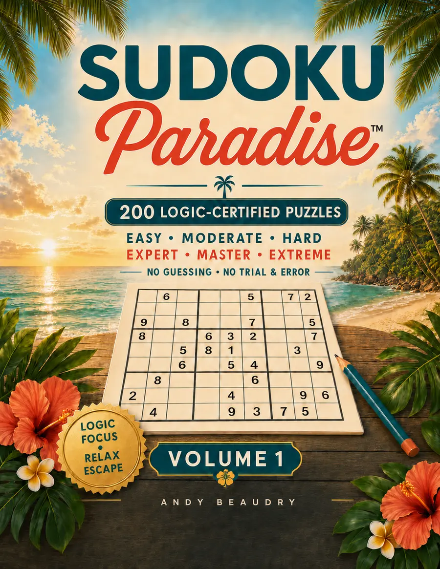 Sudoku Paradise Volume 1 paperback cover